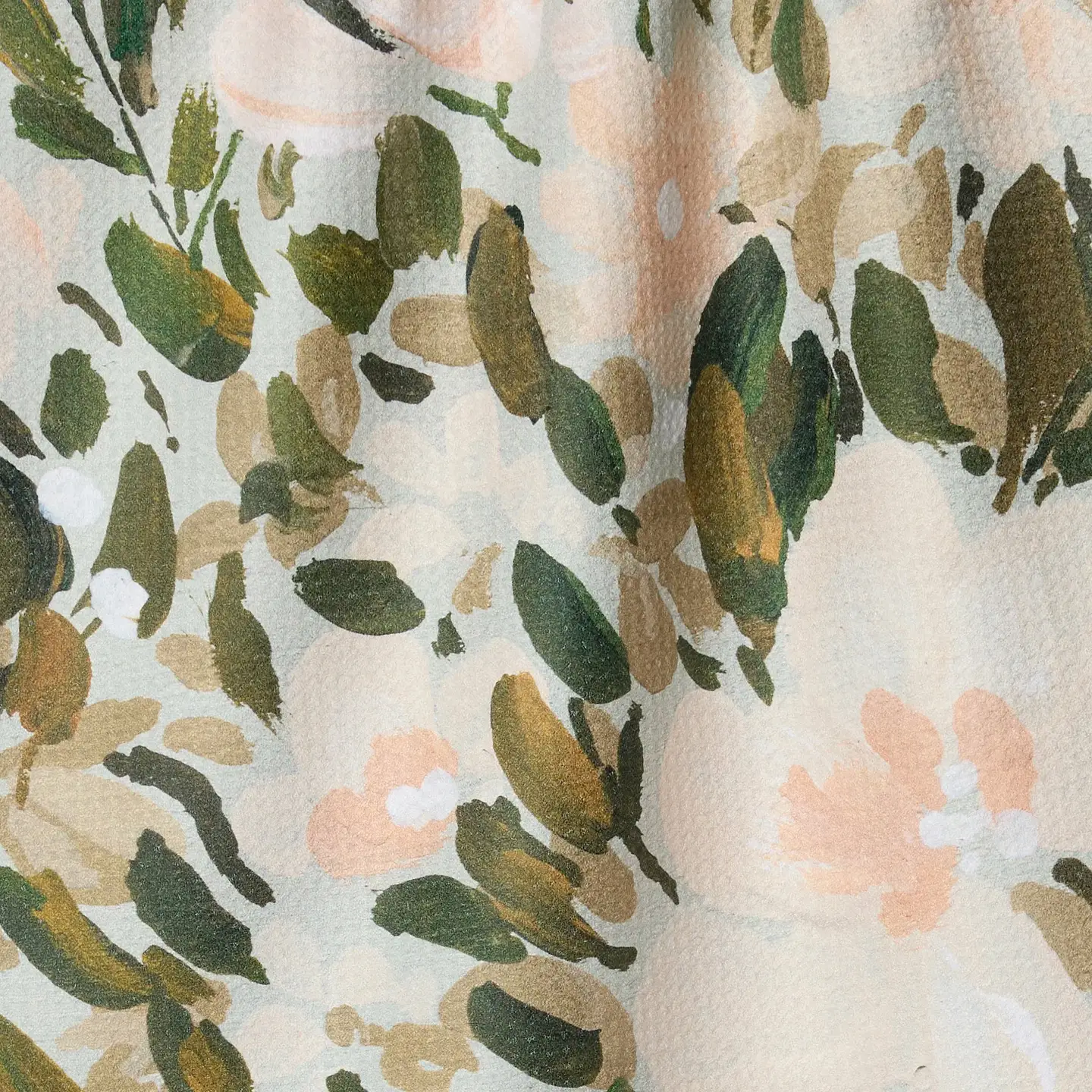 Geometry Tea Towel: Painted Blossoms
