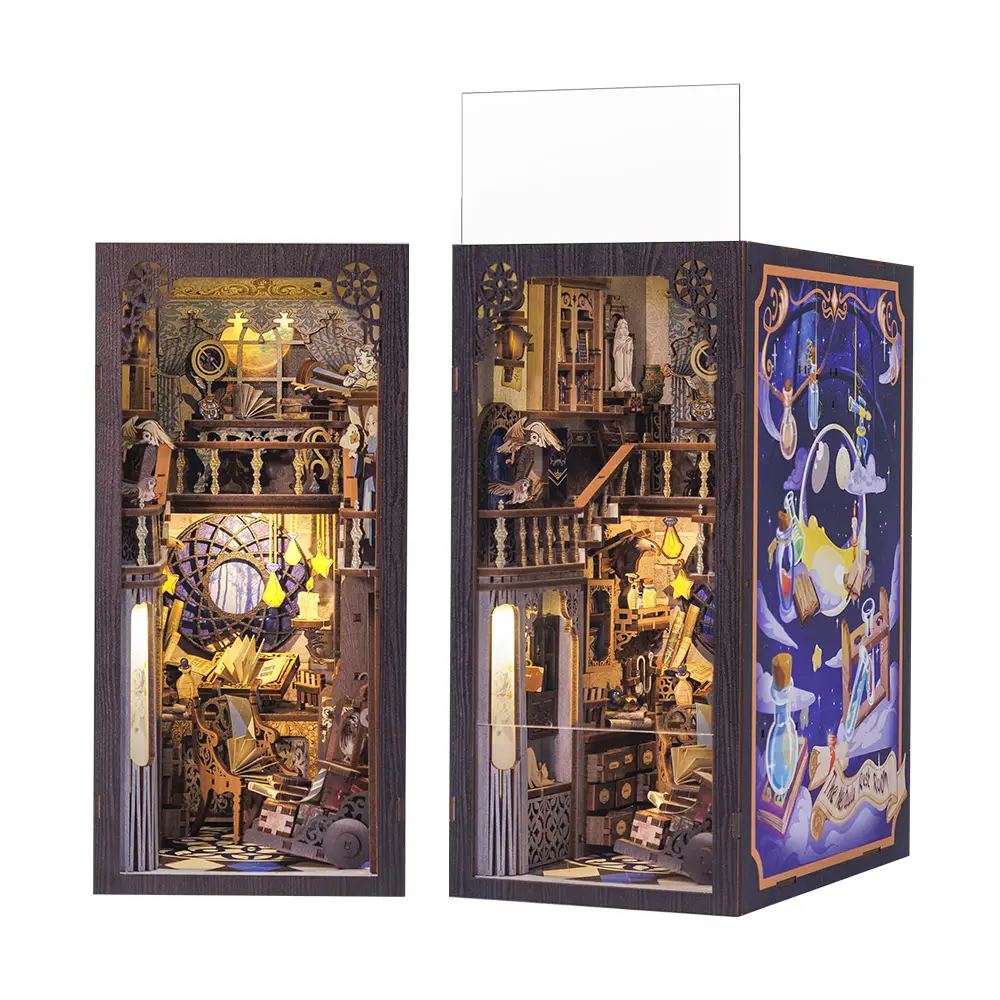 DIY Miniature Book Nook Kit: Nebula Common Room