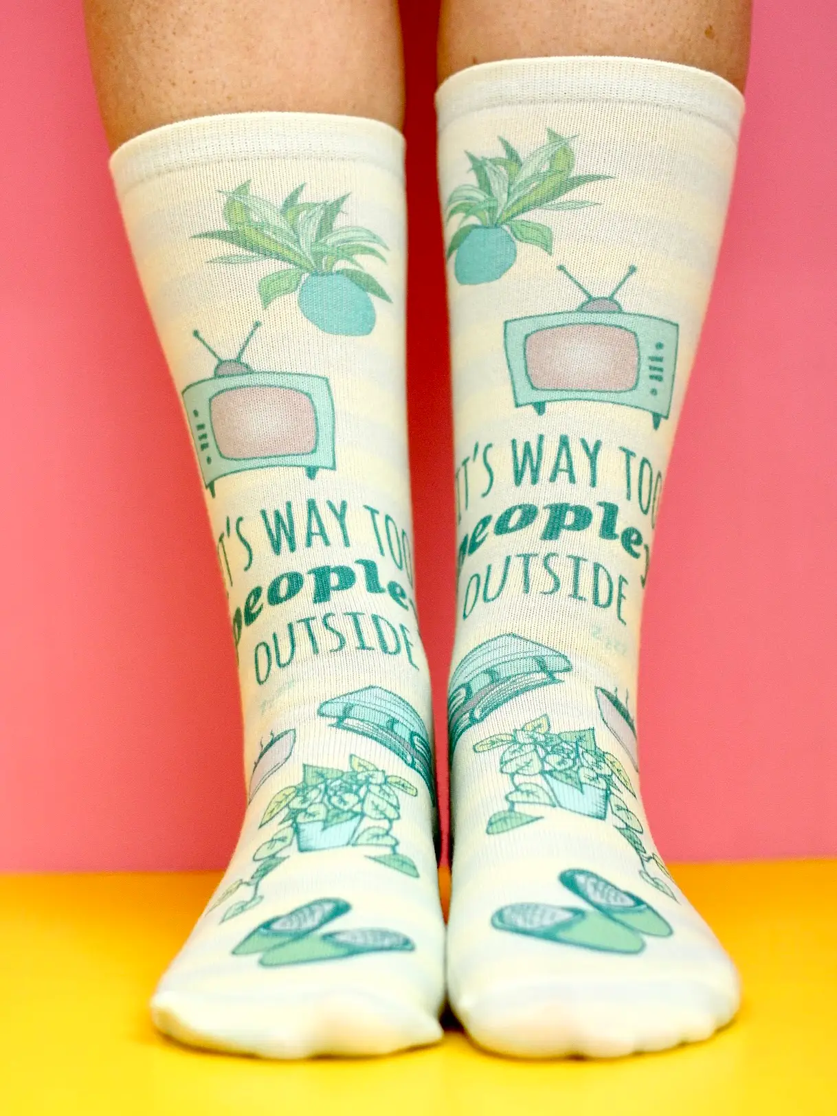 It's Way Too Peopley Socks