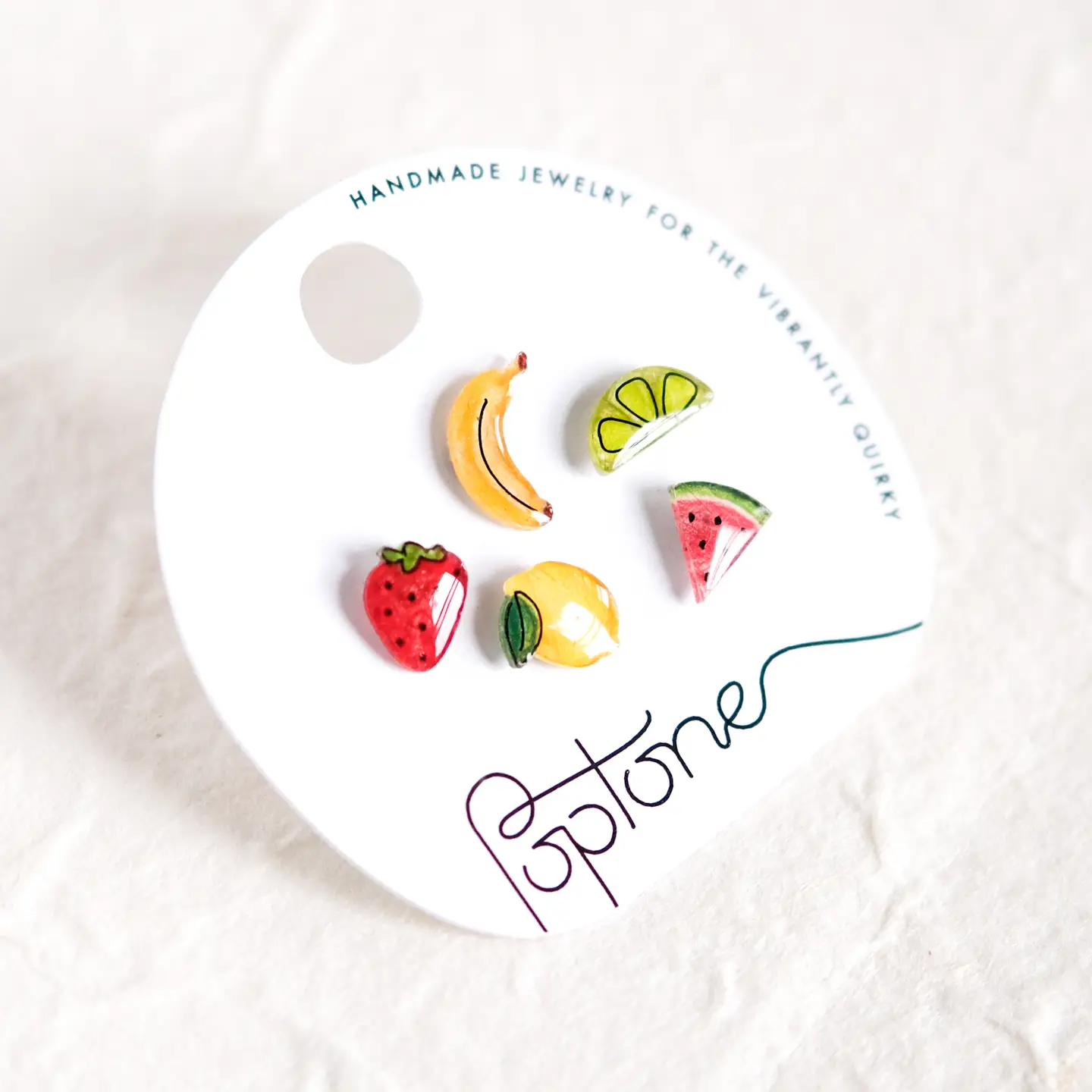 Mini Fruit Stud Earrings Mix + Match Set