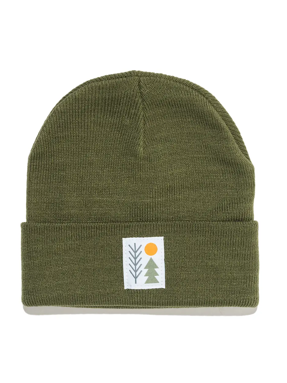 Evergreen Cuffed Beanie - Olive