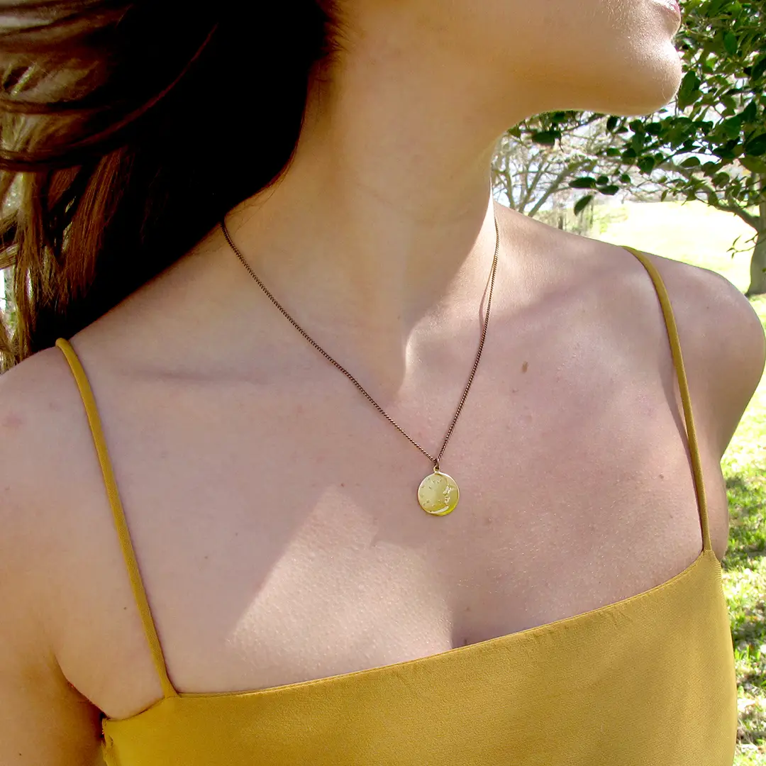 Moon & Starry Sky Necklace