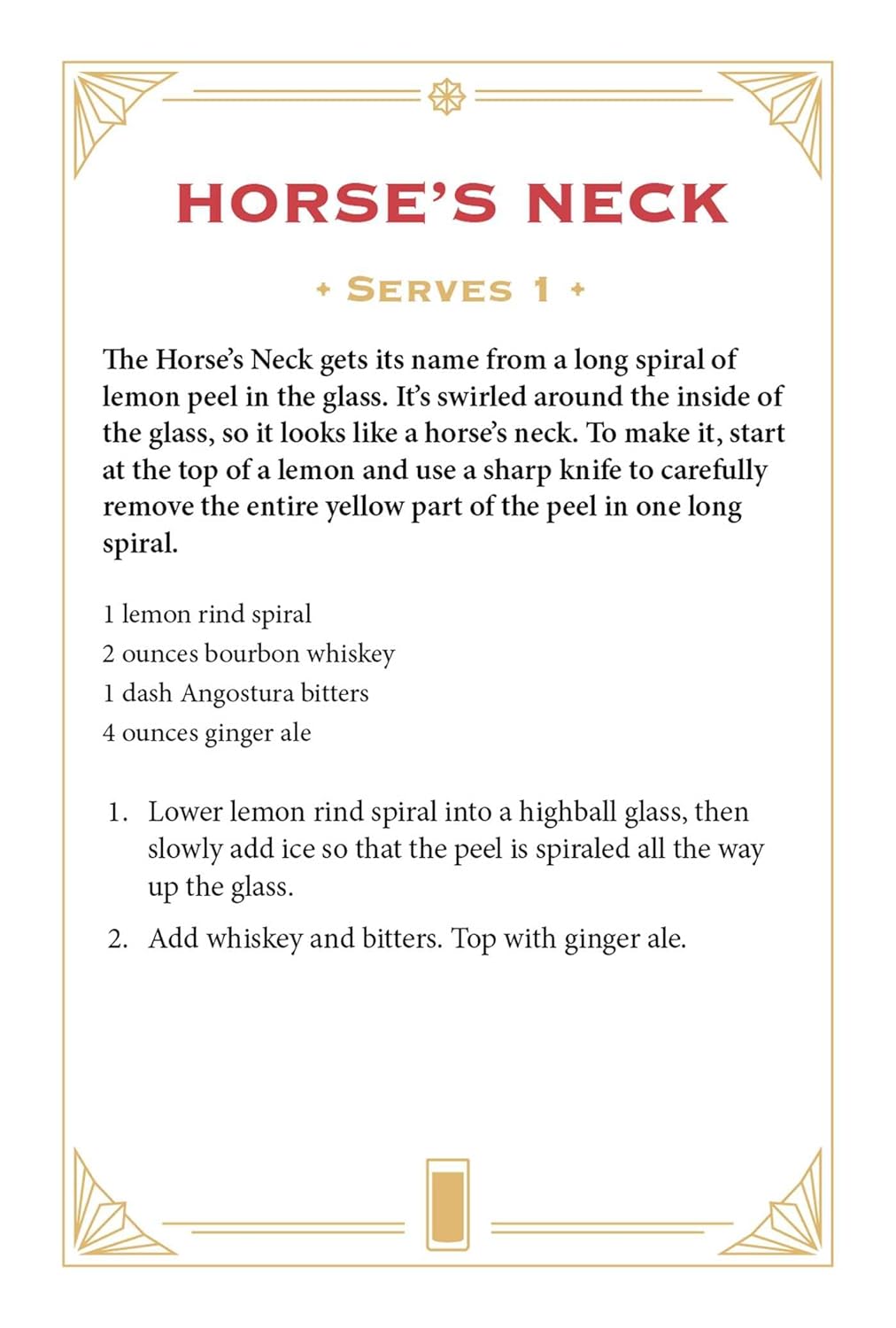 Whiskey Cocktail A-Z Cards
