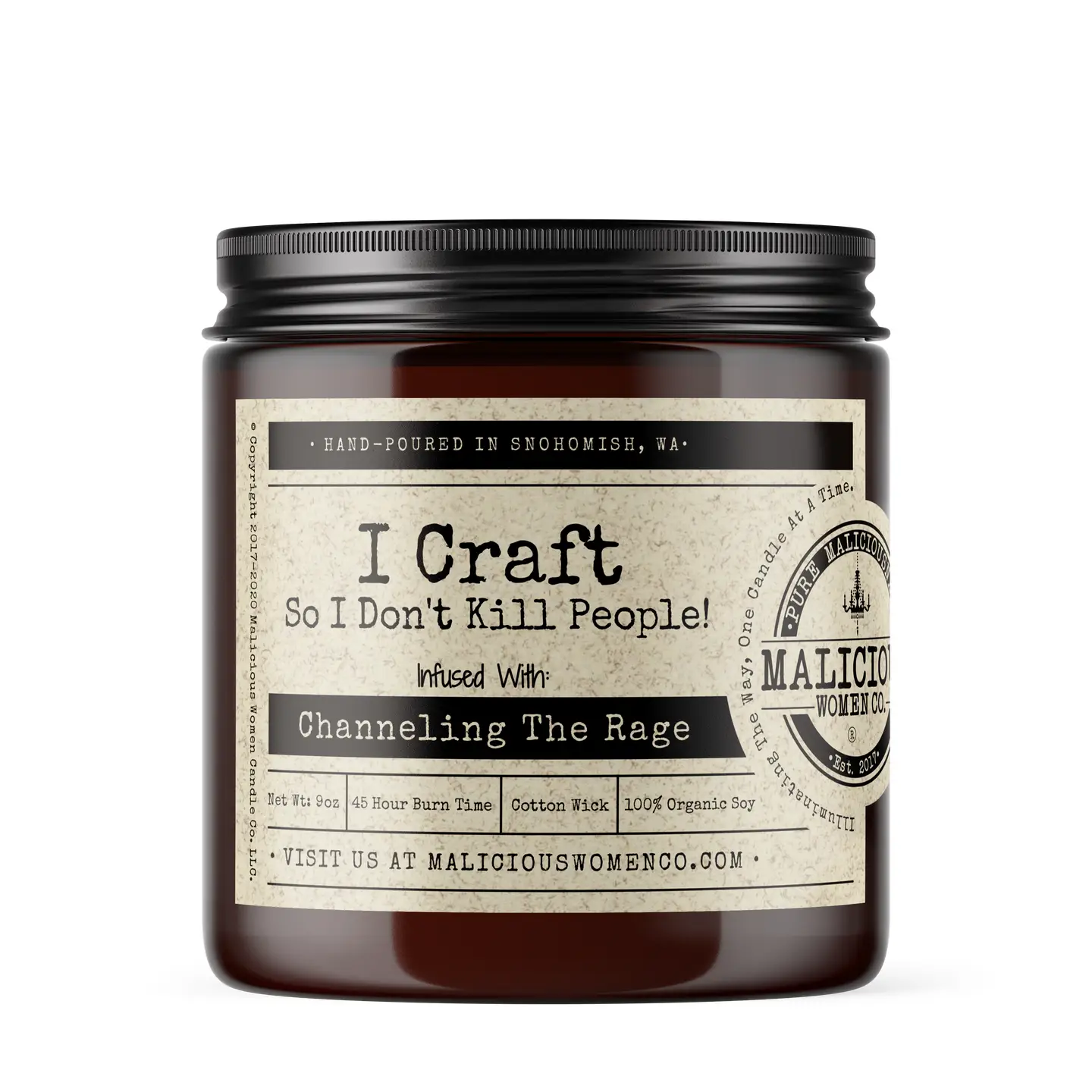 I Craft So I Don't Kill People Candle