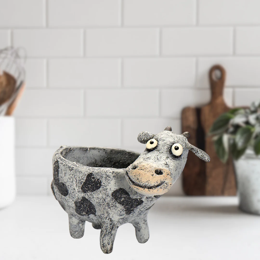 Flossy Cow Planter