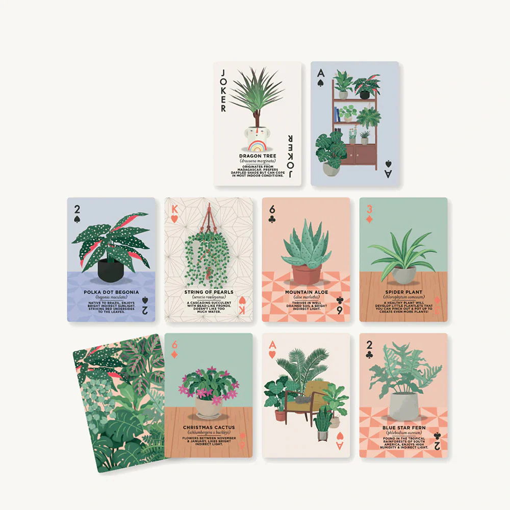 House Plants Playing Cards Tin