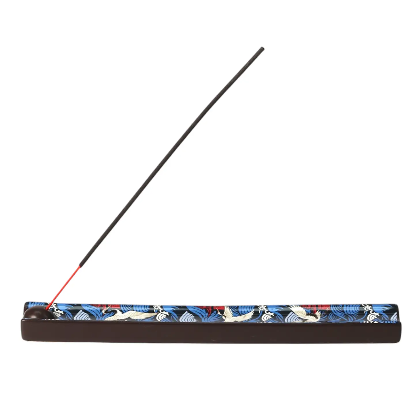 Ceramic Japanese Crane Incense Burner