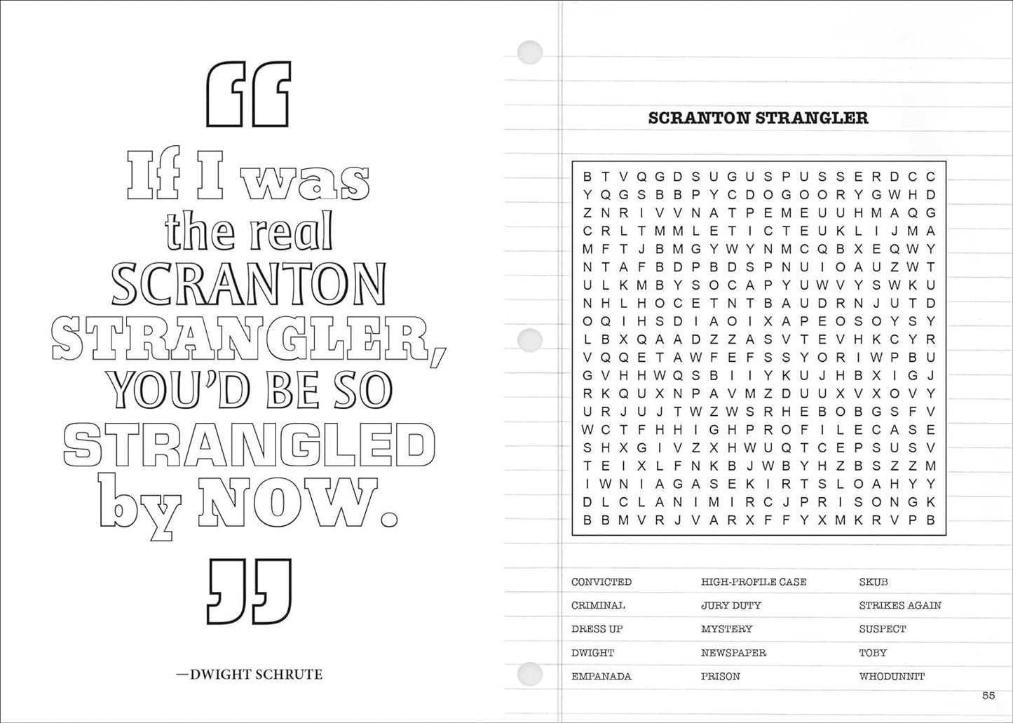 The Office Word Search Quips Book