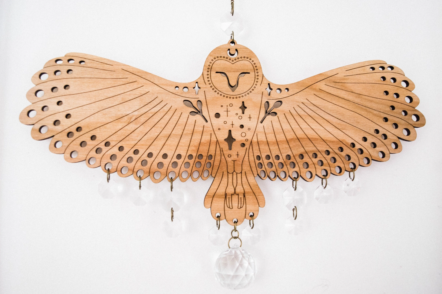 Owl Wooden Suncatcher