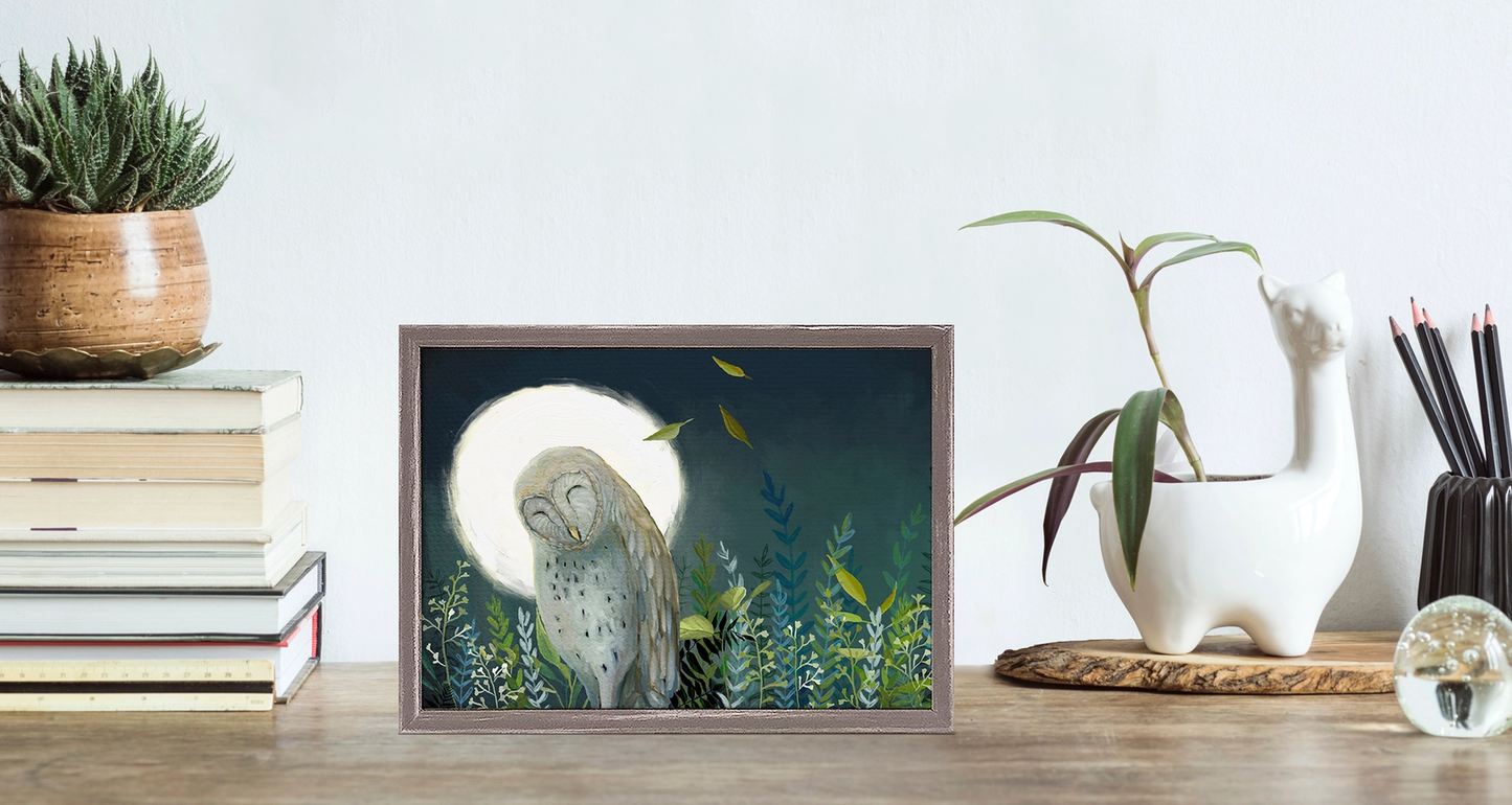 Midnight Owl Mini Canvas