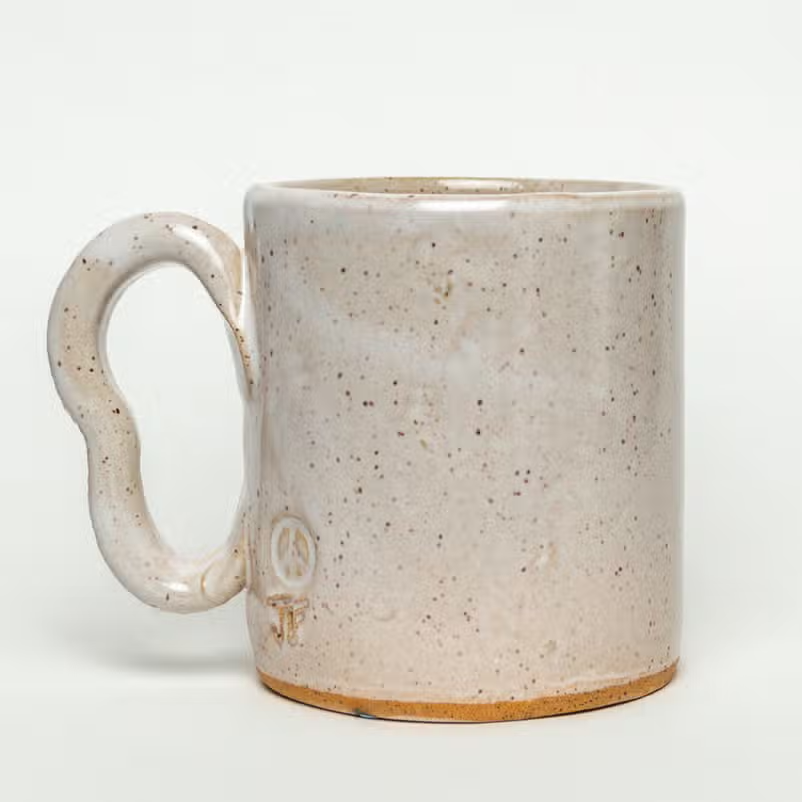 Red Tree Ceramic Mug Ivory