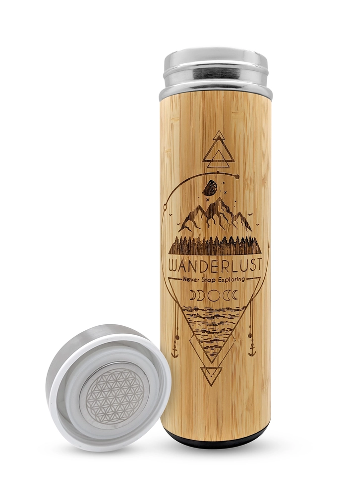 Bamboo Tea Tumbler Wanderlust