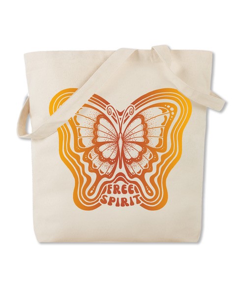 Free Spirit Butterfly Tote Bag