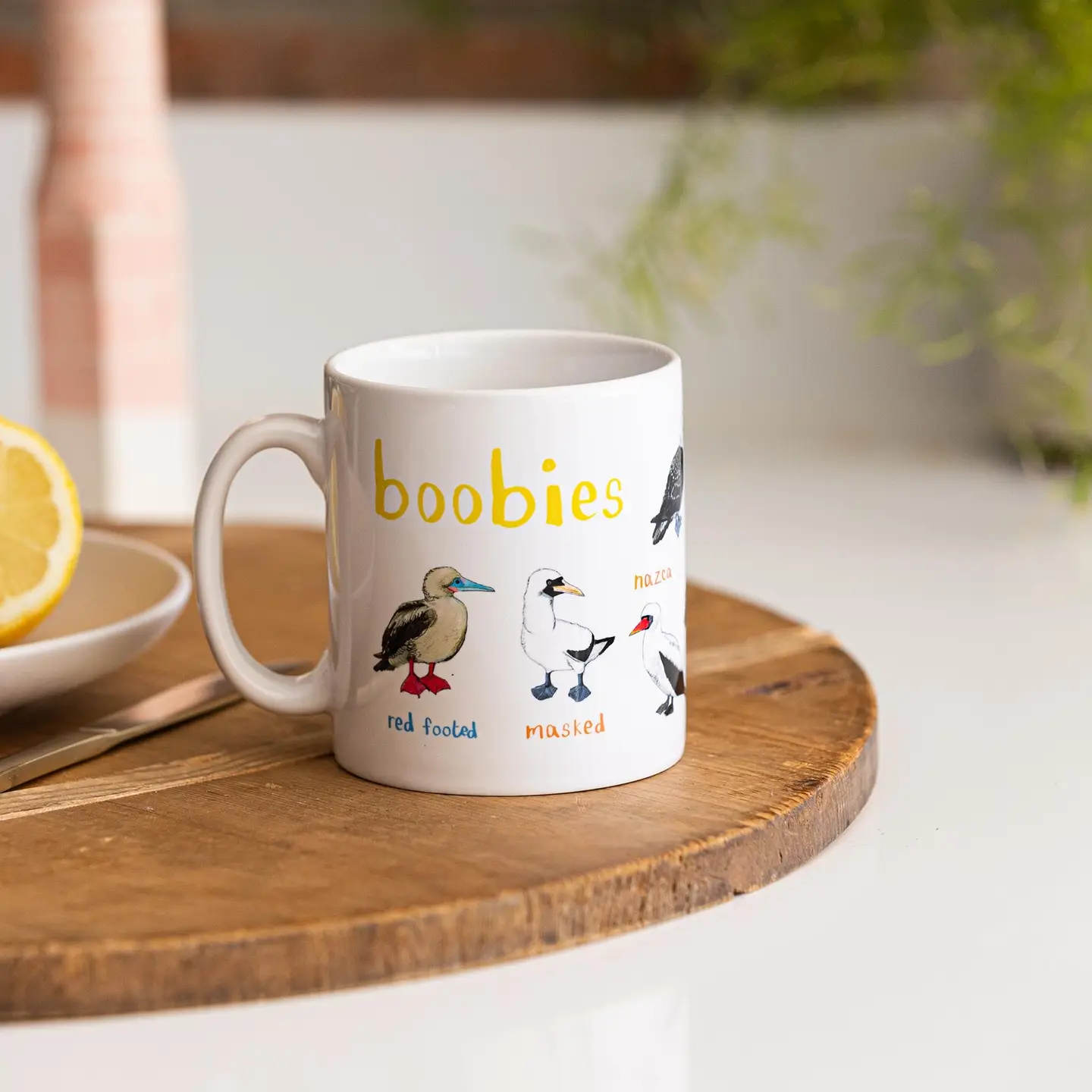 Boobies Bird Pun Ceramic Mug