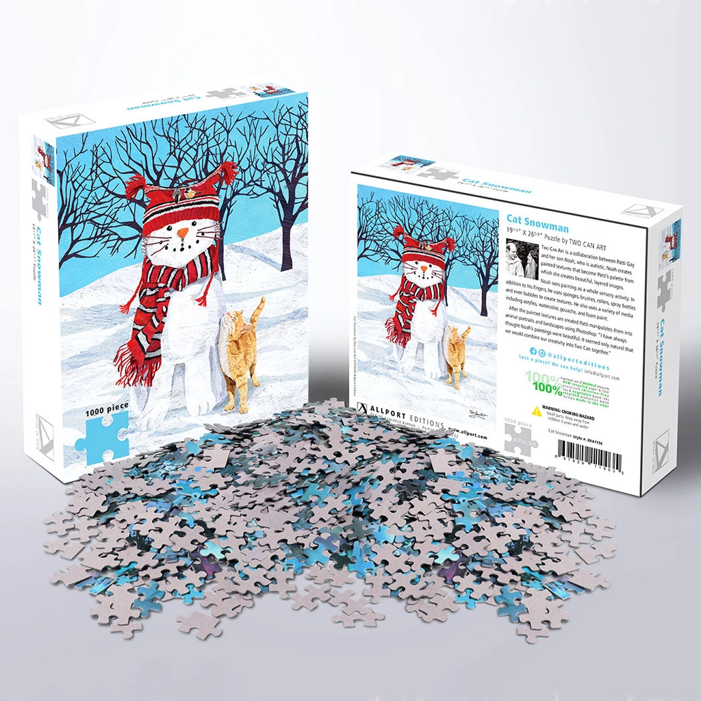 Cat Snowman Puzzle 1000pc
