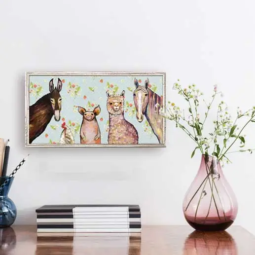 Alpaca & Pals Strawberry Patch Mini Canvas