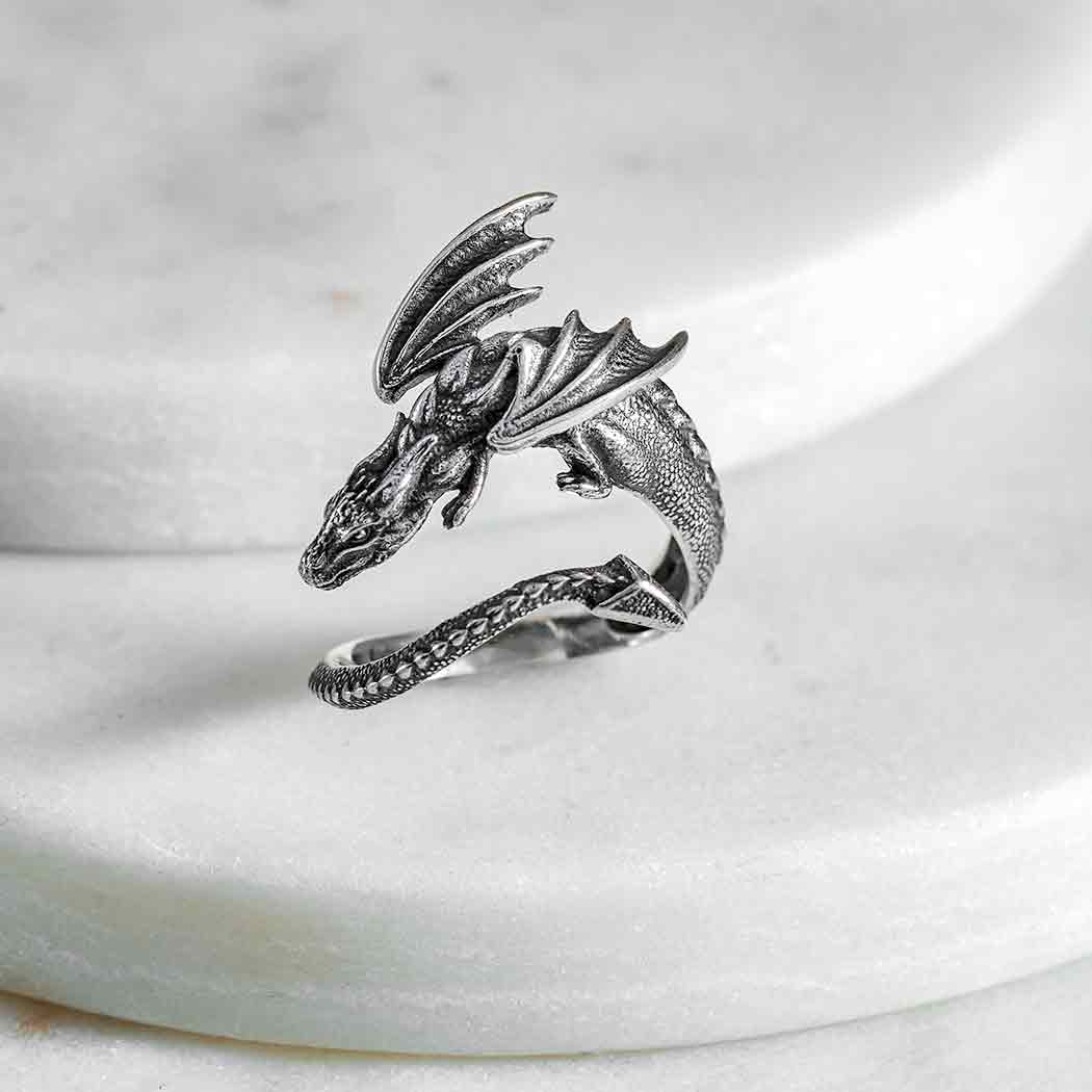 Dragon Sterling Silver Ring