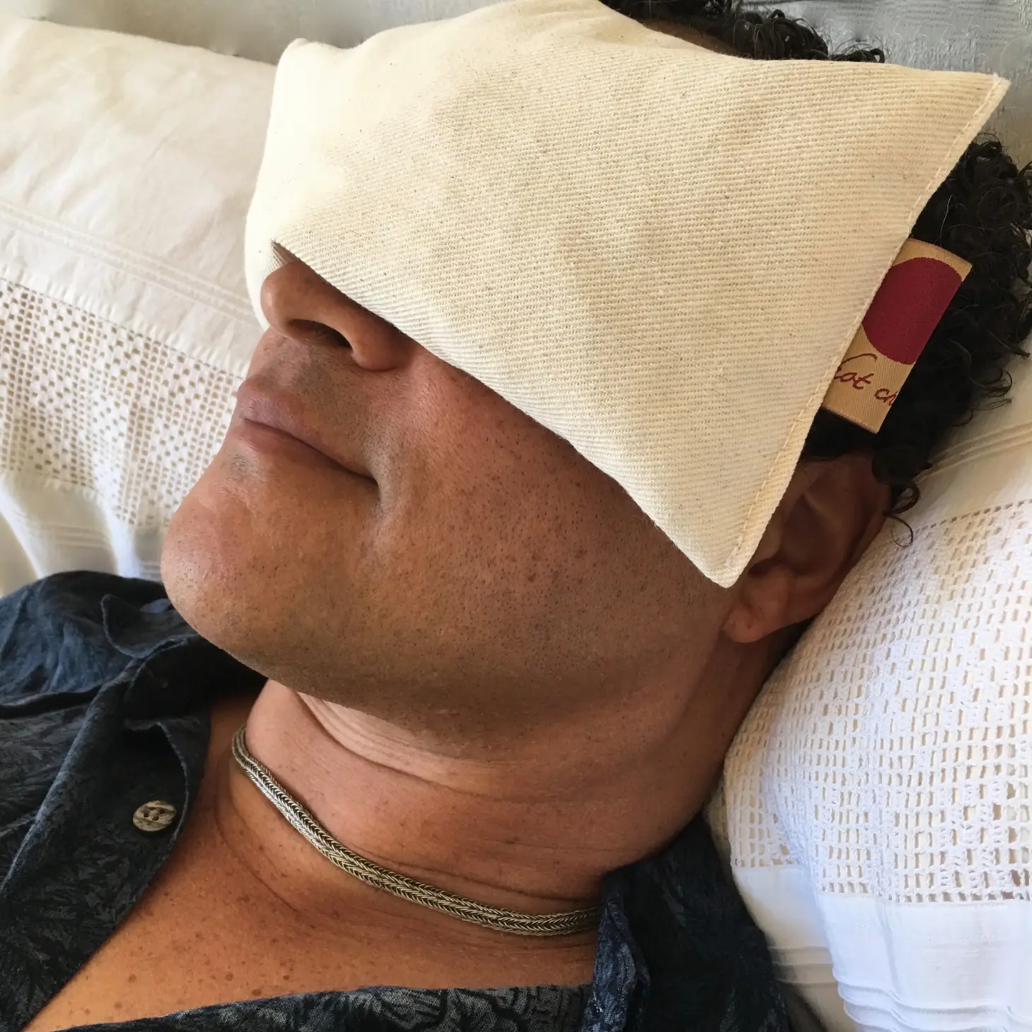 Hot Cherry Eye Pillow Natural