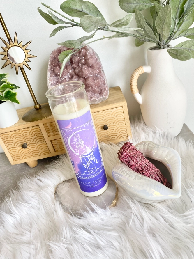 Moon Prayer Candle