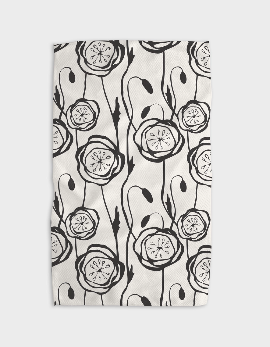 Geometry Tea Towel: Smell the Flowers