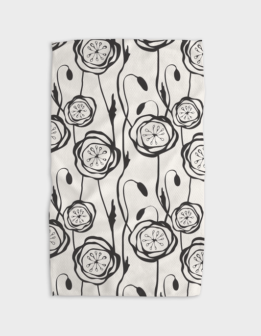 Geometry Tea Towel: Smell the Flowers