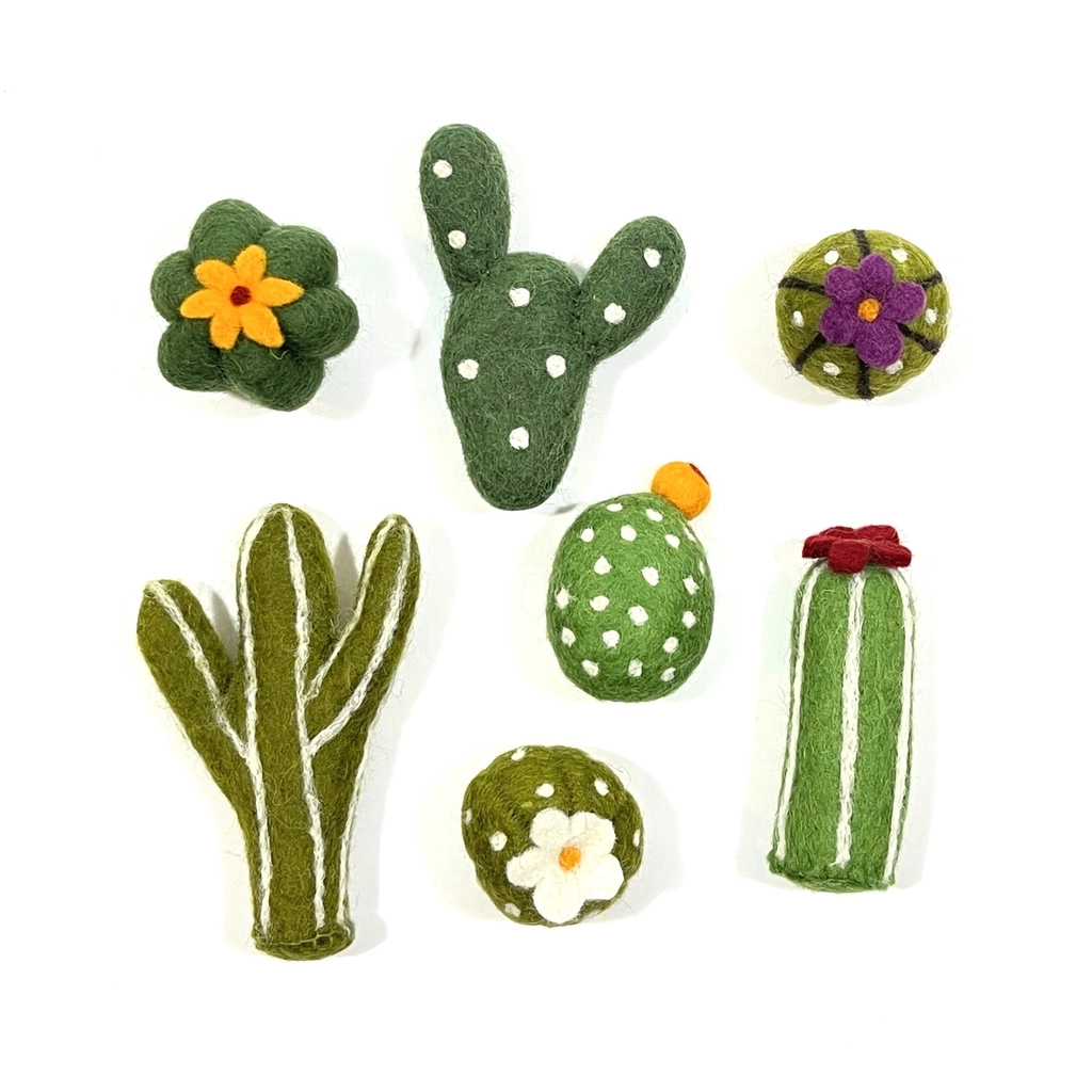 Wool Cat Toy Succulents 2pk