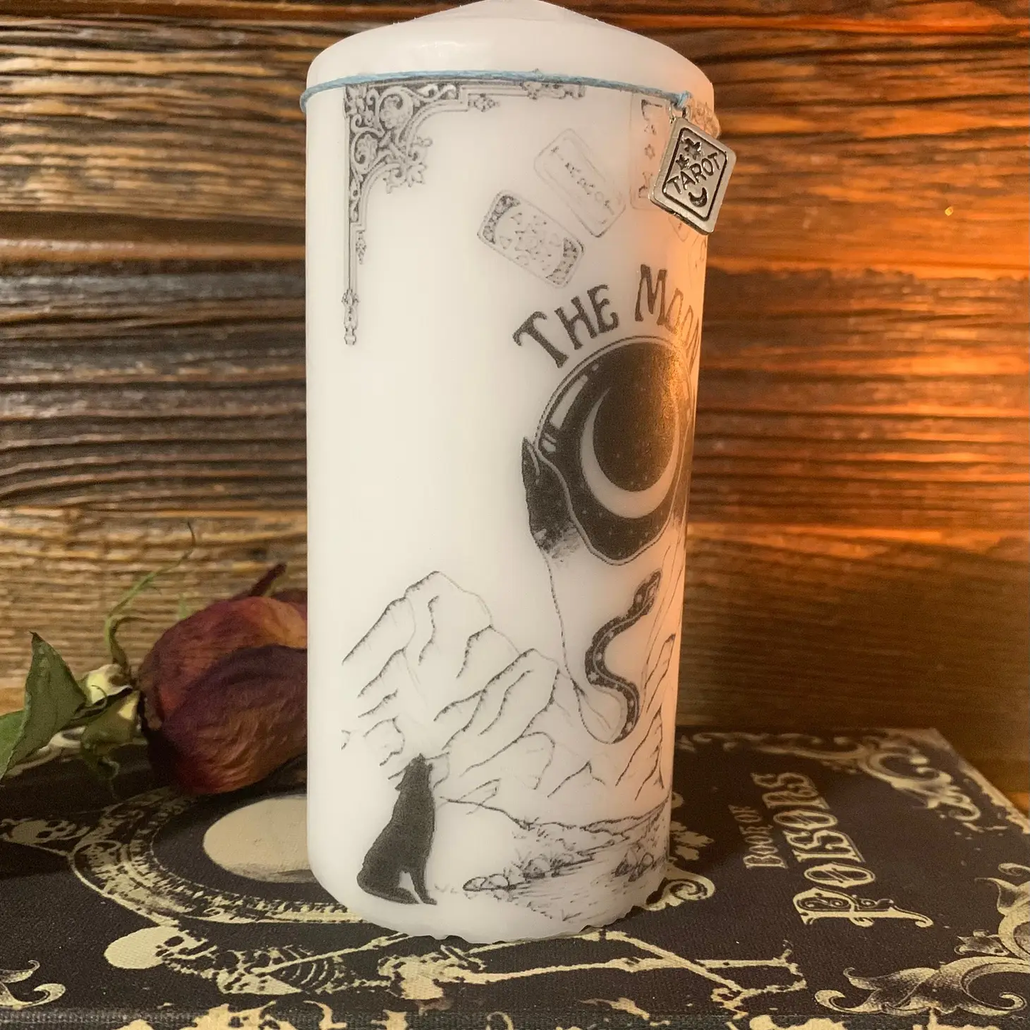 The Moon Tarot Decor Candle