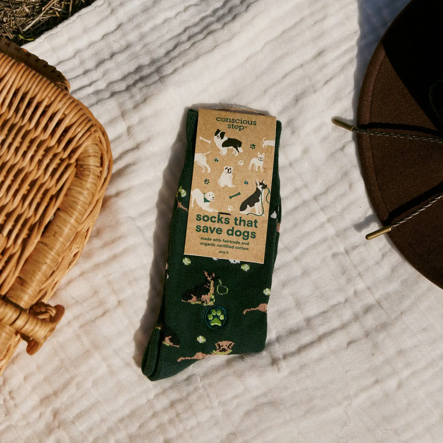 Socks That Save Dogs Go Fetch Green