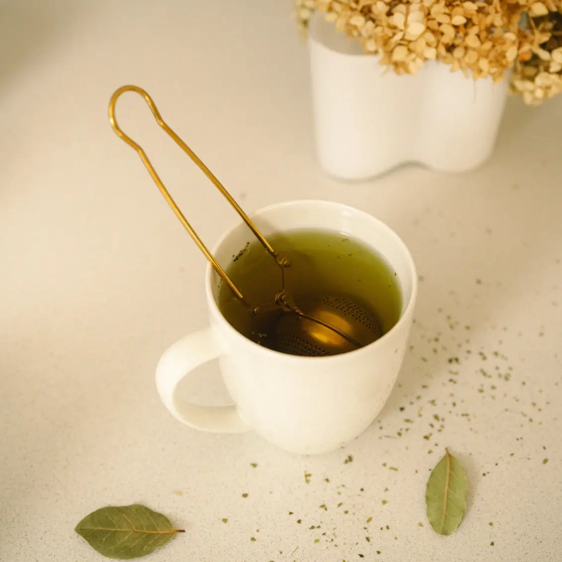 Tea Ball Infuser Handle Gold