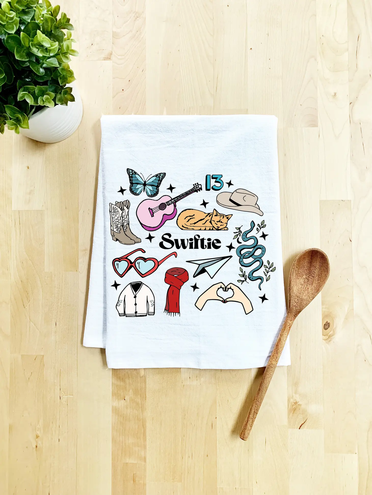 Dish Towel Swiftie Collage