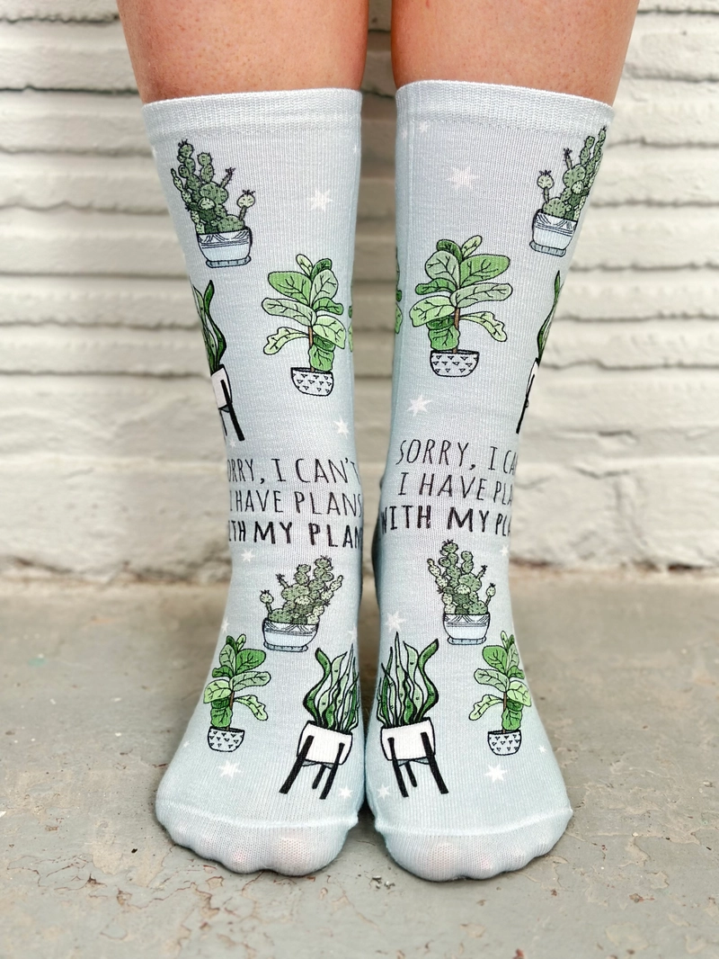 Sorry I Can't Have Plants Socks