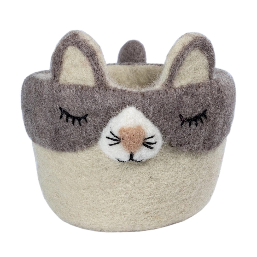 Felted Planter - Cat