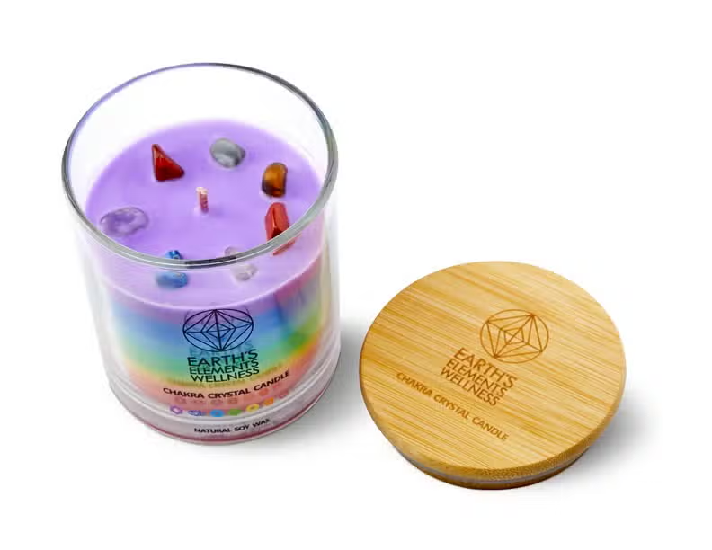 Crystal Candle 7 Chakra
