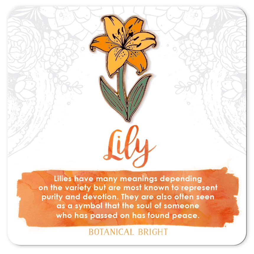 peace lily pin Lily Enamel Pin – Weeds