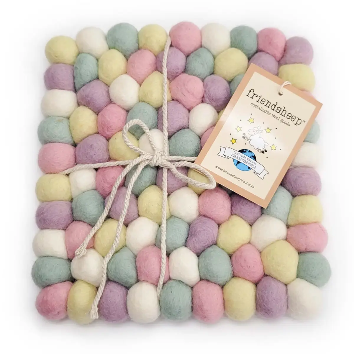 Pastel Trivet Square Cotton Candy