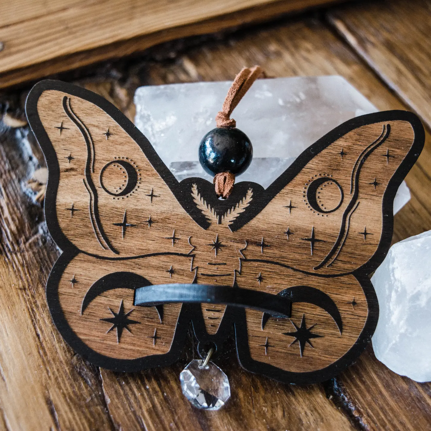 Celestial Moth Air Plant Hanger Suncatcher