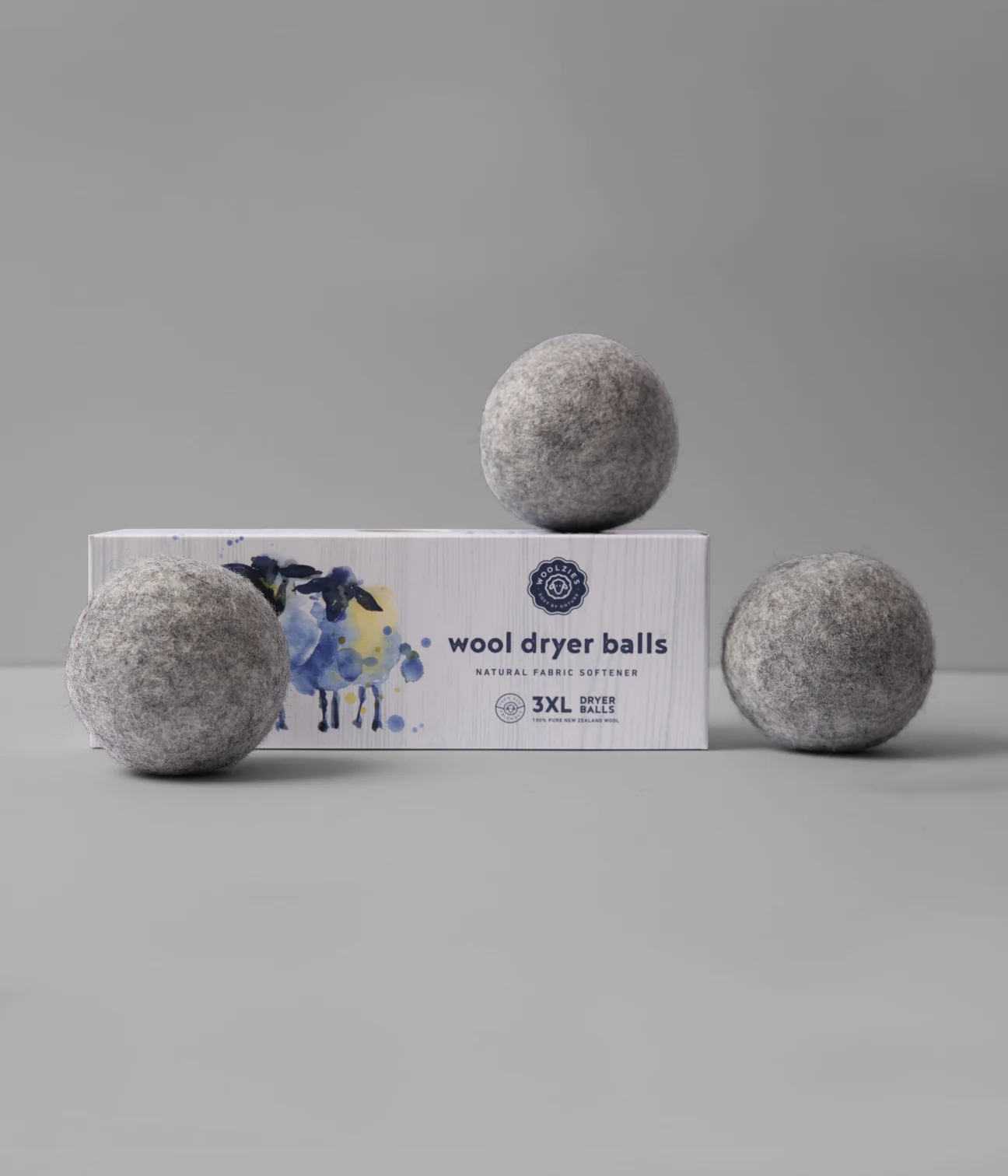 Wool Dryer Balls Set w/ Essential Oil