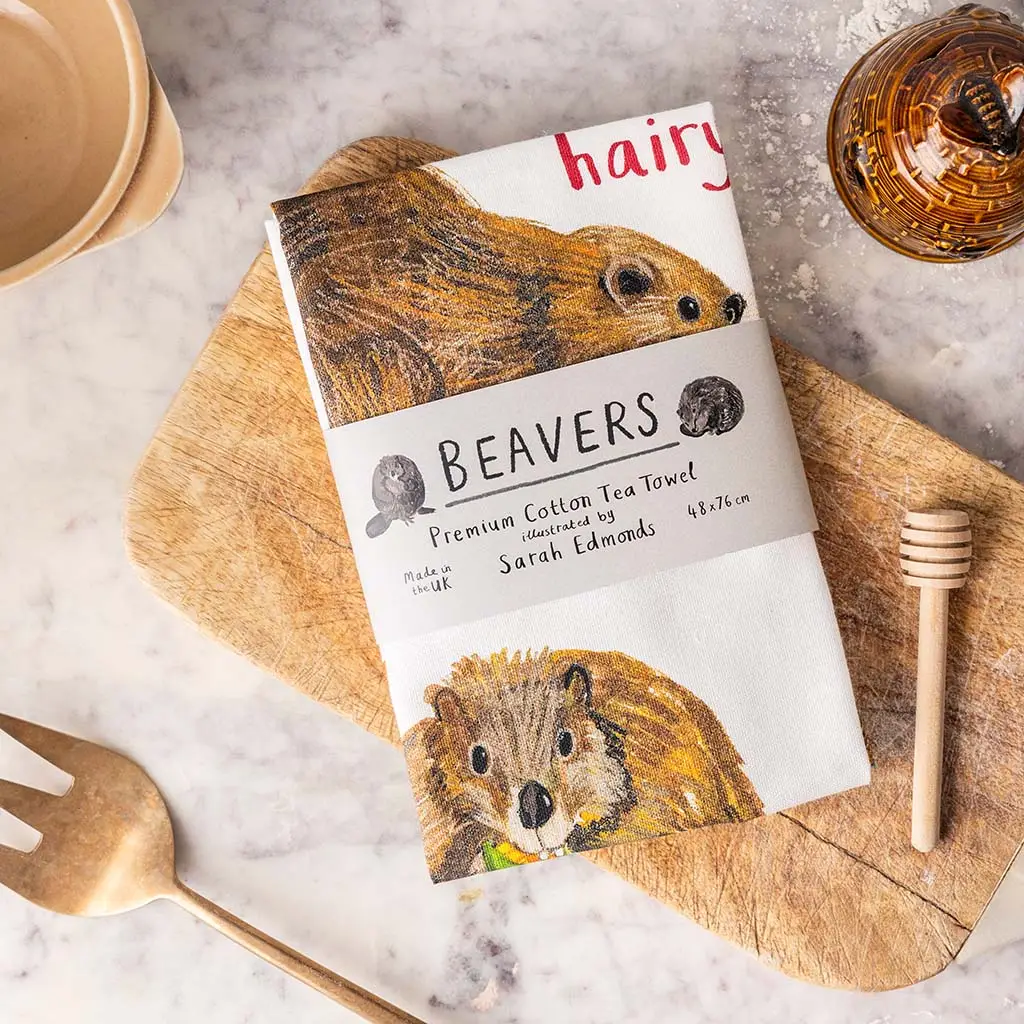 Beavers Cotten Tea Towel