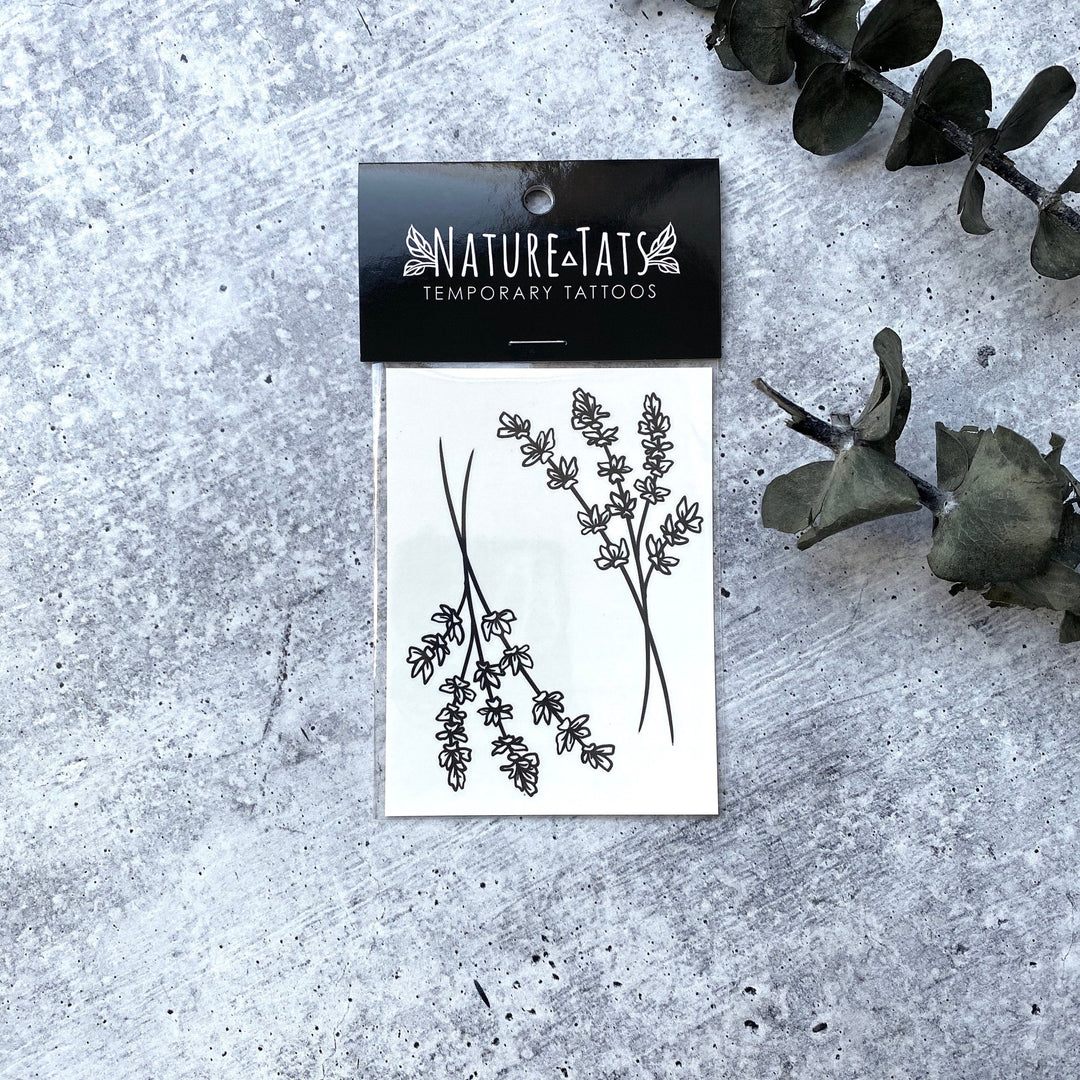 Lavender Twigs Temporary Tattoo