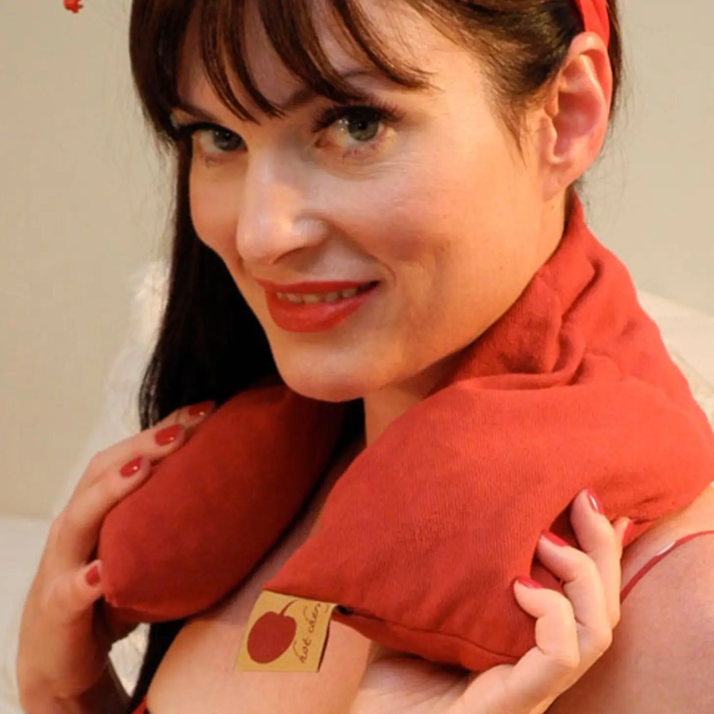 Hot Cherry Neck Wrap Red