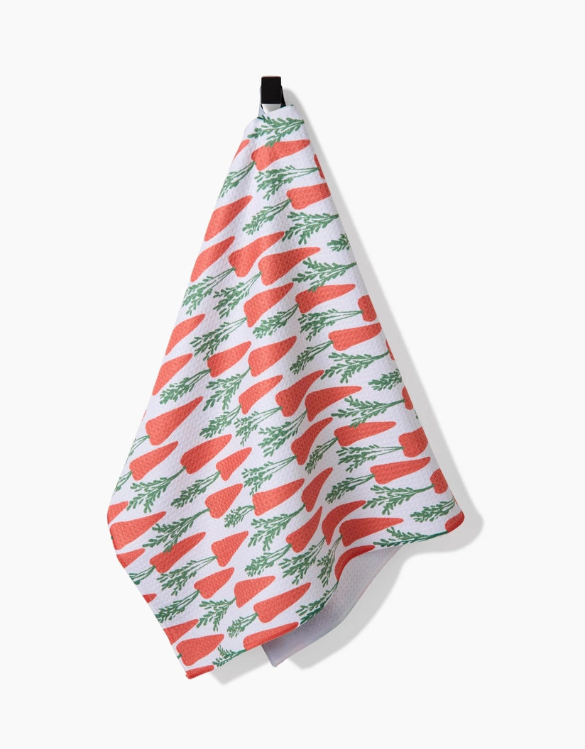 Geometry Tea Towel: Spring Carrot Hill