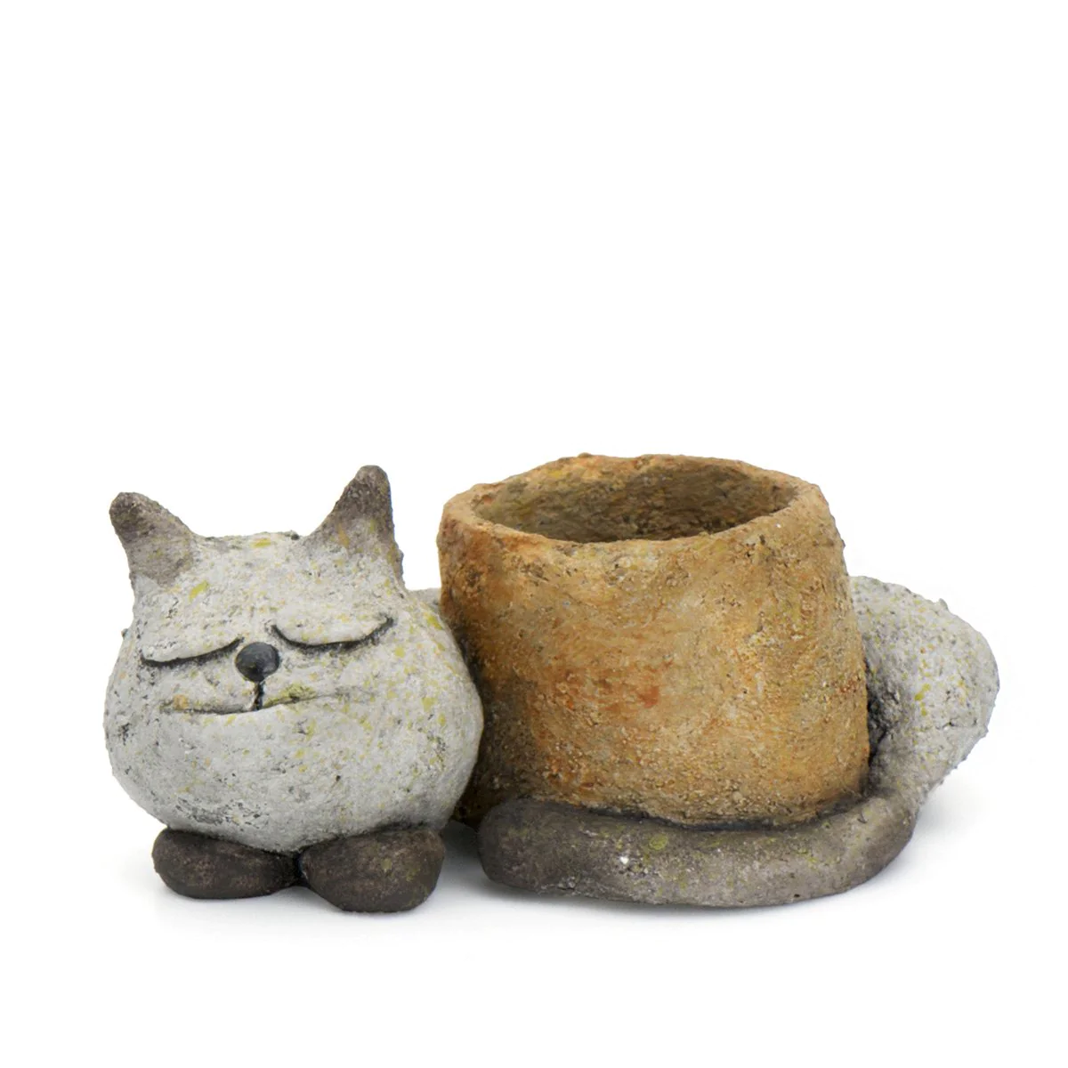 Cat Planter Sleepy Kitty