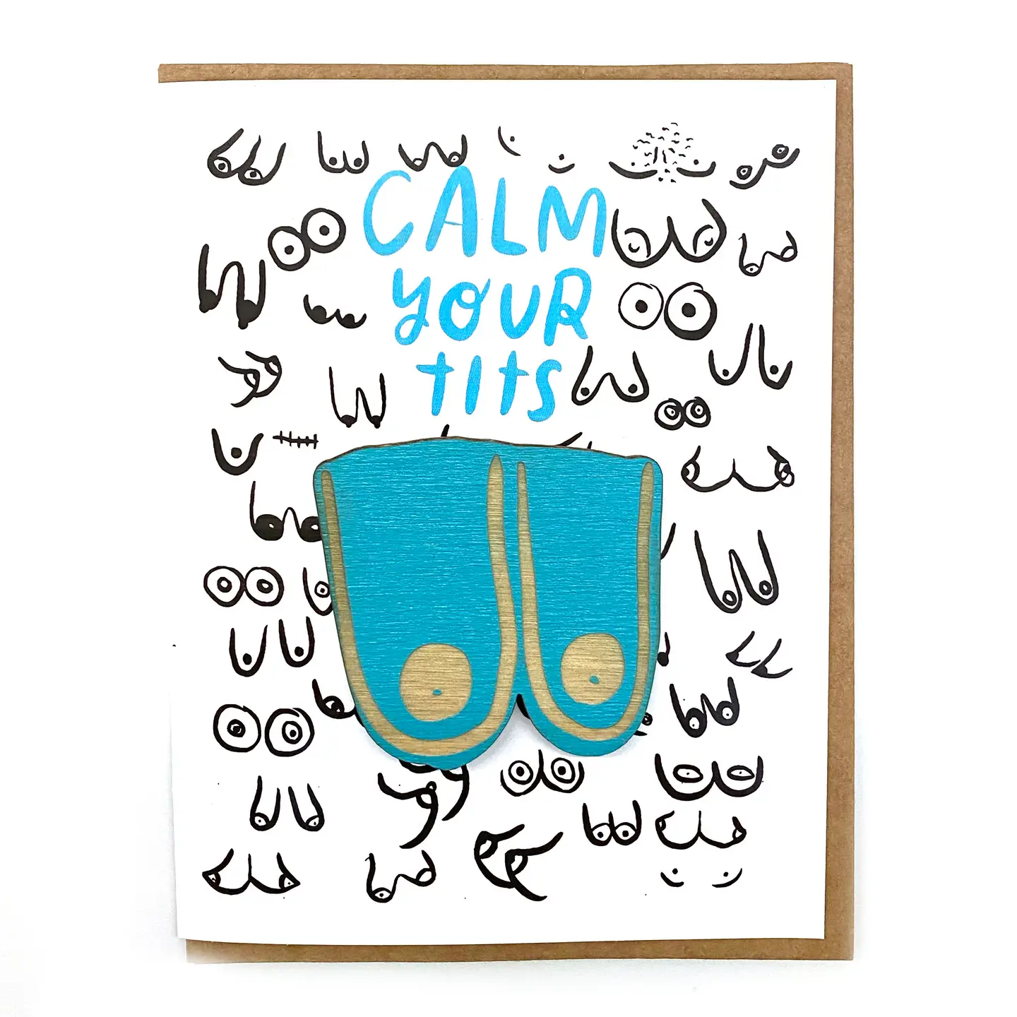 Calm Your Tits Card w/ Magnet