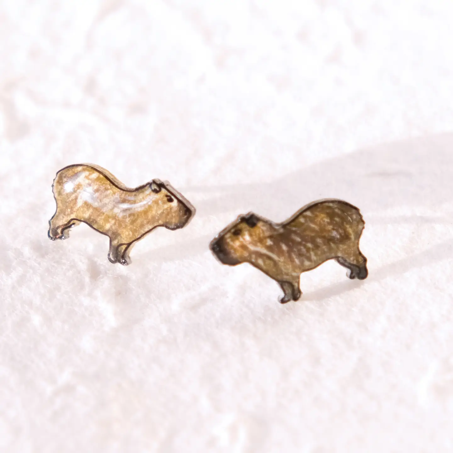 Cute Capybara Stud Earrings