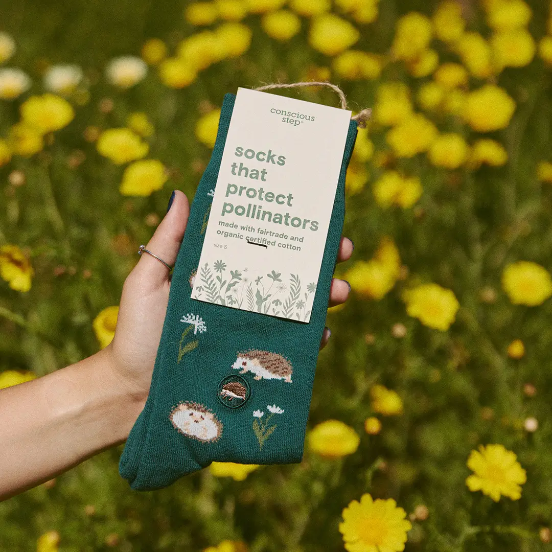 Socks That Protect Pollinators Green Hedgehogs