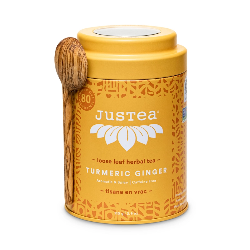 Turmeric Ginger Tea in Tin-w/ Spoon
