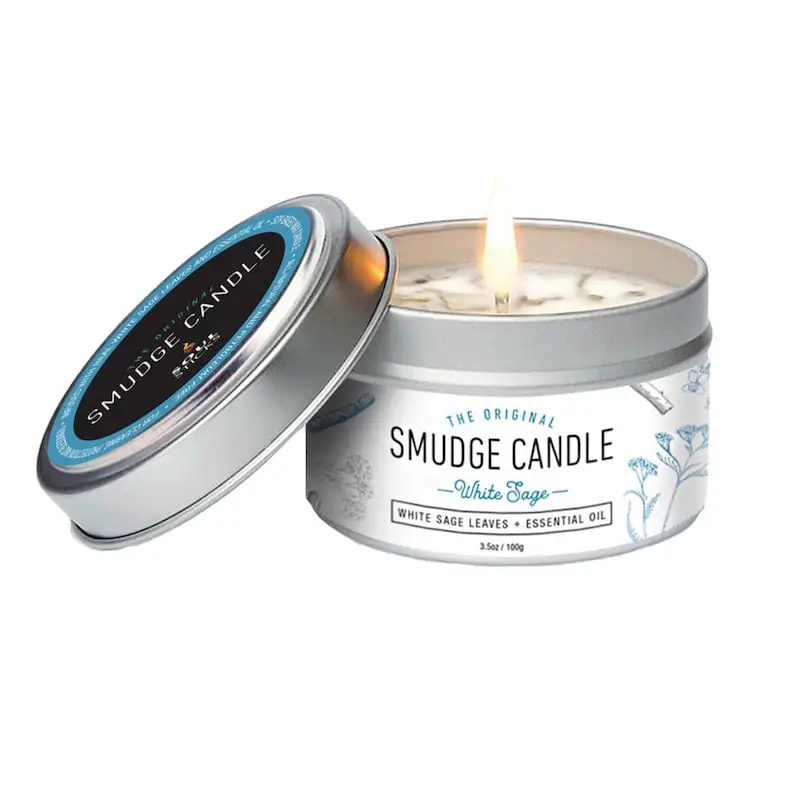 White Sage Smudge Tin Candle