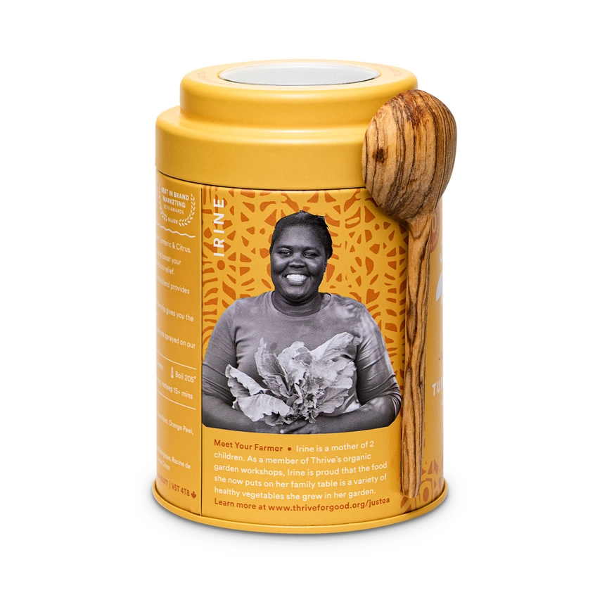 Turmeric Ginger Tea in Tin-w/ Spoon