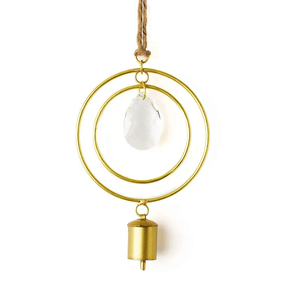 Suyra Two Circle Crystal Suncatcher Chime