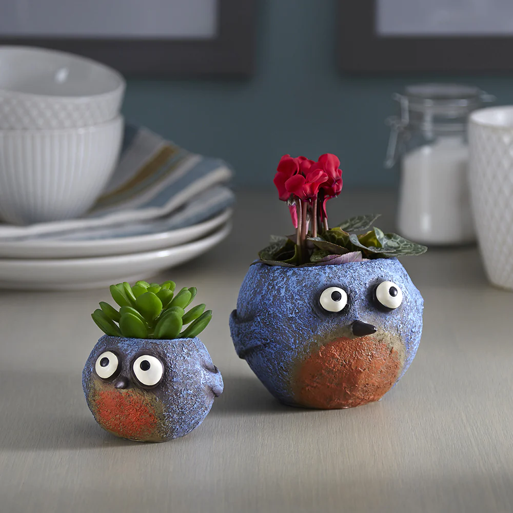Baby Blue Bird Mini Planter